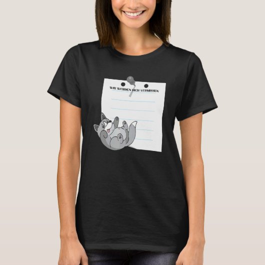 Wir Werden Dich Vermissen Friends Farewell with Si Tシャツ (正面)