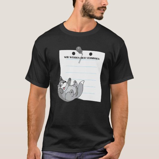 Wir Werden Dich Vermissen Friends Farewell with Si Tシャツ (正面)