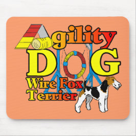 Wire_キツネ_Terrier_Agility_ マウスパッド