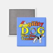 Wire_キツネ_Terrier_Agility_ マグネット (正面/裏面)