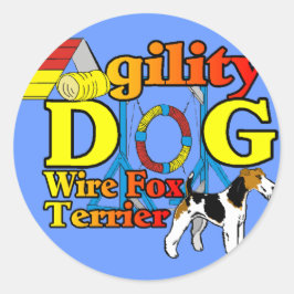 Wire_キツネ_Terrier_Agility_ ラウンドシール