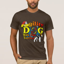 Wire_キツネ_Terrier_Agility_ Tシャツ