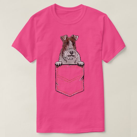 Wire Fo Terrier Puppy for a Dog Owner Pet Tシャツ (デザイン正面)