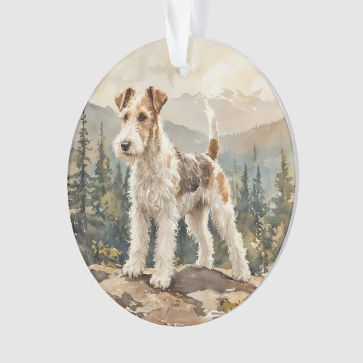 Wire Fox Terrier オーナメント (正面)