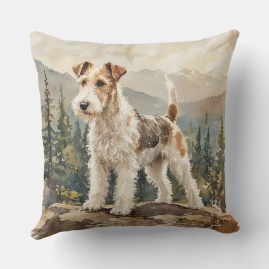 Wire Fox Terrier クッション (裏面)