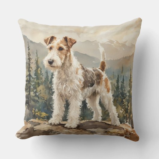 Wire Fox Terrier クッション (正面)