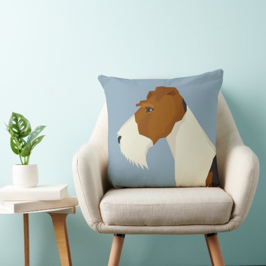 Wire Fox Terrier クッション (椅子)