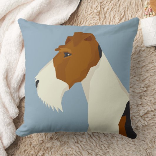 Wire Fox Terrier クッション (ブランケット)