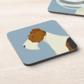 Wire Fox Terrier コースター (左側)