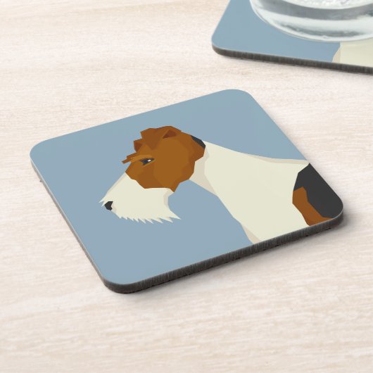 Wire Fox Terrier コースター (左側)