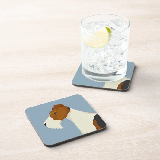 Wire Fox Terrier コースター (右側)