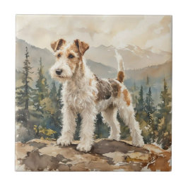 Wire Fox Terrier タイル