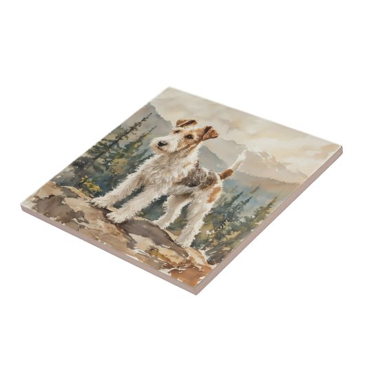 Wire Fox Terrier タイル (側面)