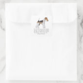 Wire Fox Terrier メモリアル レディース スクエアシール (バッグ)