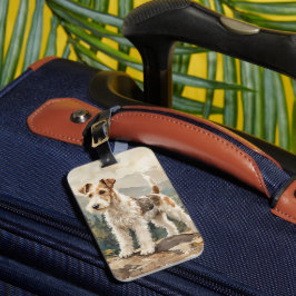 Wire Fox Terrier ラゲッジタグ