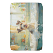 Wire Fox Terrier Bath Decor バスマット (正面縦)