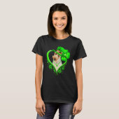 Wire Fox Terrier Dog St Patricks Day Lover Irish S Tシャツ (正面フル)