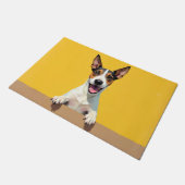 Wire Fox Terrier Doormat Art ドアマット (アングル)