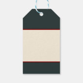 Wire Fox Terrier in William Morris Floral Style ギフトタグ (裏面)