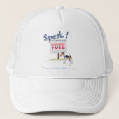 Wire Fox Terrier Voting Voice キャップ (正面)