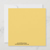 Wired Golden Cord Squared Pattern Gold On Black カード (裏面)