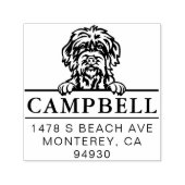 Wirefoldポインティンググリフォンカスタムドッグアドレス セルフインキングスタンプ (デザイン)