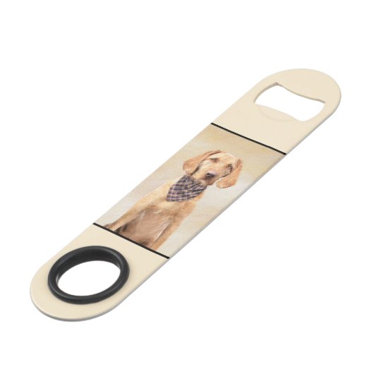 Wirefold Vizsla'絵画s – かわいいオリジナルドッグアート スピード栓抜き (裏面アングル)