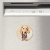 Wirefold Vizsla'絵画s – かわいいオリジナルドッグアート マグネット (インサイチュ (食洗機))