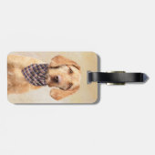 Wirefold Vizsla'絵画s – かわいいオリジナルドッグアート ラゲッジタグ (裏面横)