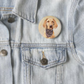 Wirefold Vizsla'絵画s – かわいいオリジナルドッグアート 缶バッジ (インサイチュ)