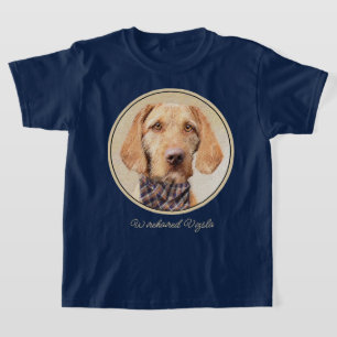 Wirefold Vizsla'絵画s – かわいいオリジナルドッグアート Tシャツ