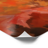 Wirefox Terrierの紅葉秋インスパイア ポスター (コーナー)