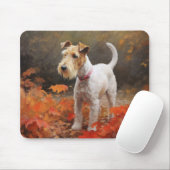 Wirefox Terrier 紅葉 マウスパッド (マウス)