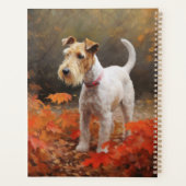 Wirefox Terrier in 紅葉の秋 プランナー手帳 (裏面)