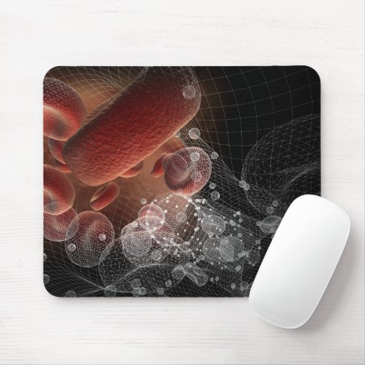wireframeの赤血球 マウスパッド (マウス)