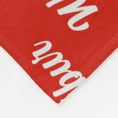 Wirehair Dachshund Santa Dog Custom Name Christmas フリースブランケット (角)