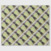 Wirehaired指すGriffon子犬 ラッピングペーパー (フラット)