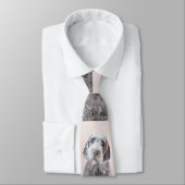 Wirehaired指すGriffon絵画-犬の芸術 ネクタイ (タイ)