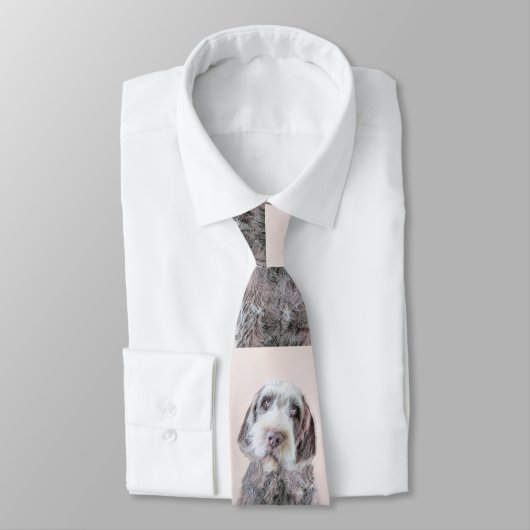 Wirehaired指すGriffon絵画-犬の芸術 ネクタイ (タイ)