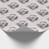 Wirehaired指すGriffon絵画-犬の芸術 ラッピングペーパー (角)