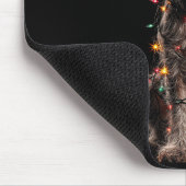 Wirehaired Inting Griffon Christmas Graphics Dog L マウスパッド (コーナー)