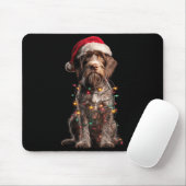 Wirehaired Inting Griffon Christmas Graphics Dog L マウスパッド (マウス)