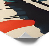 Wirehaired Pointing Griffon Astronaut Poster ポスター (角)