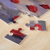 Wirehaired Pointing Griffon Dog Valentine's Day ジグソーパズル (側面)