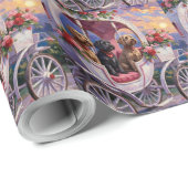 Wirehaired Pointing Griffon Dog Valentine's Day ラッピングペーパー (ロールコーナー)