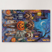 Wirehaired Pointing Griffon Halloween Costumes ジグソーパズル (横)