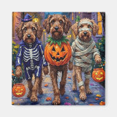 Wirehaired Pointing Griffon Halloween Costumes マグネット (正面)