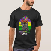 Wirehaired Pointing Griffon Party Dog Mardi Gras 2 Tシャツ (正面)