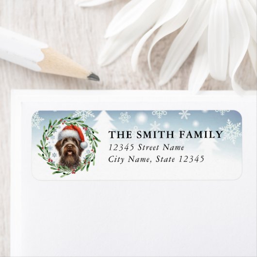Wirehaired Pointing Griffon Return Address Label ラベル (インサイチュ)
