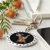 Wirehed Dachshundのギタ遊ーキーチェーン キーホルダー (側面)